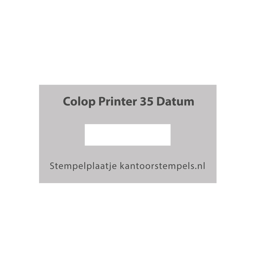 Tekstplaatje Colop Printer 35 D