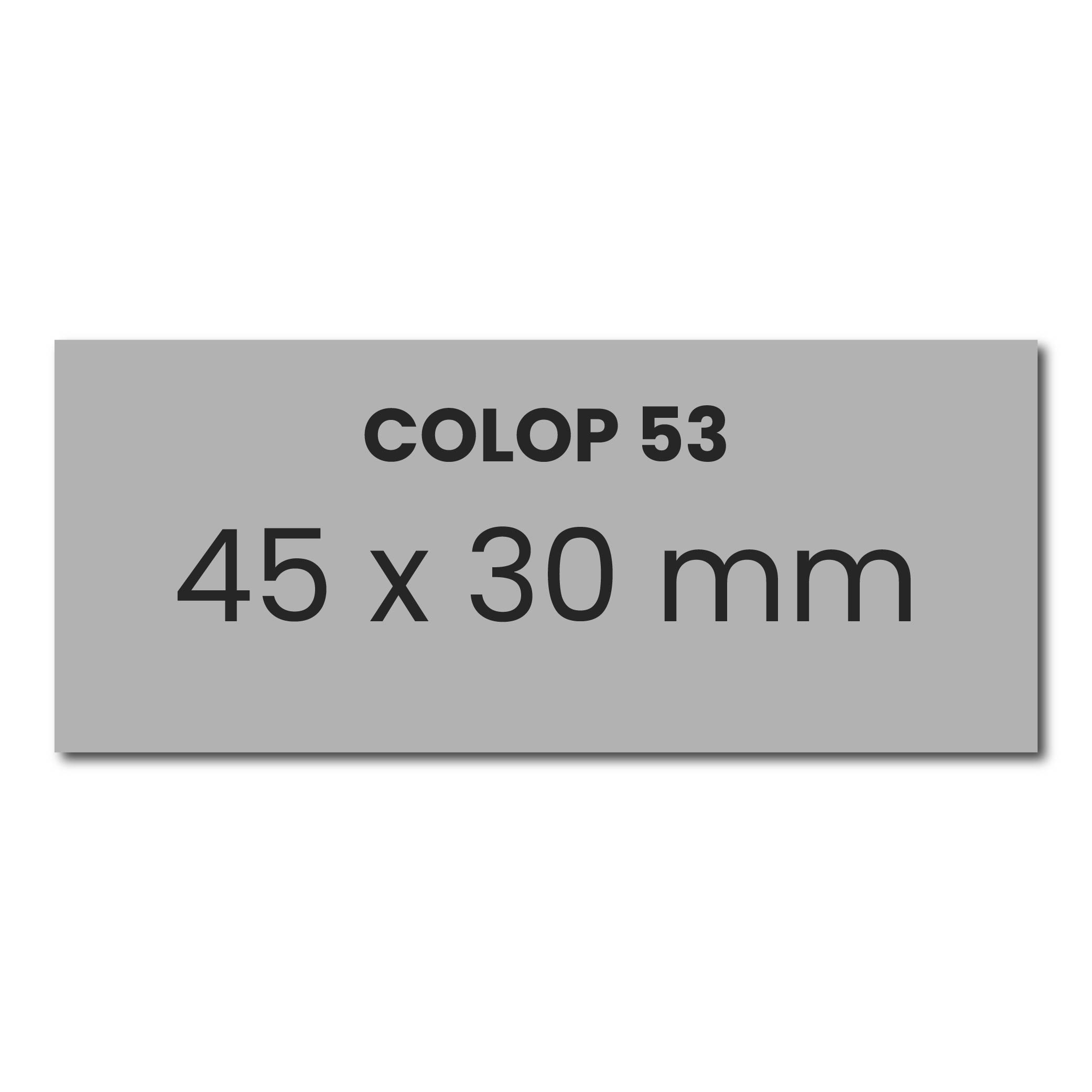 Tekstplaatje Colop Printer 53