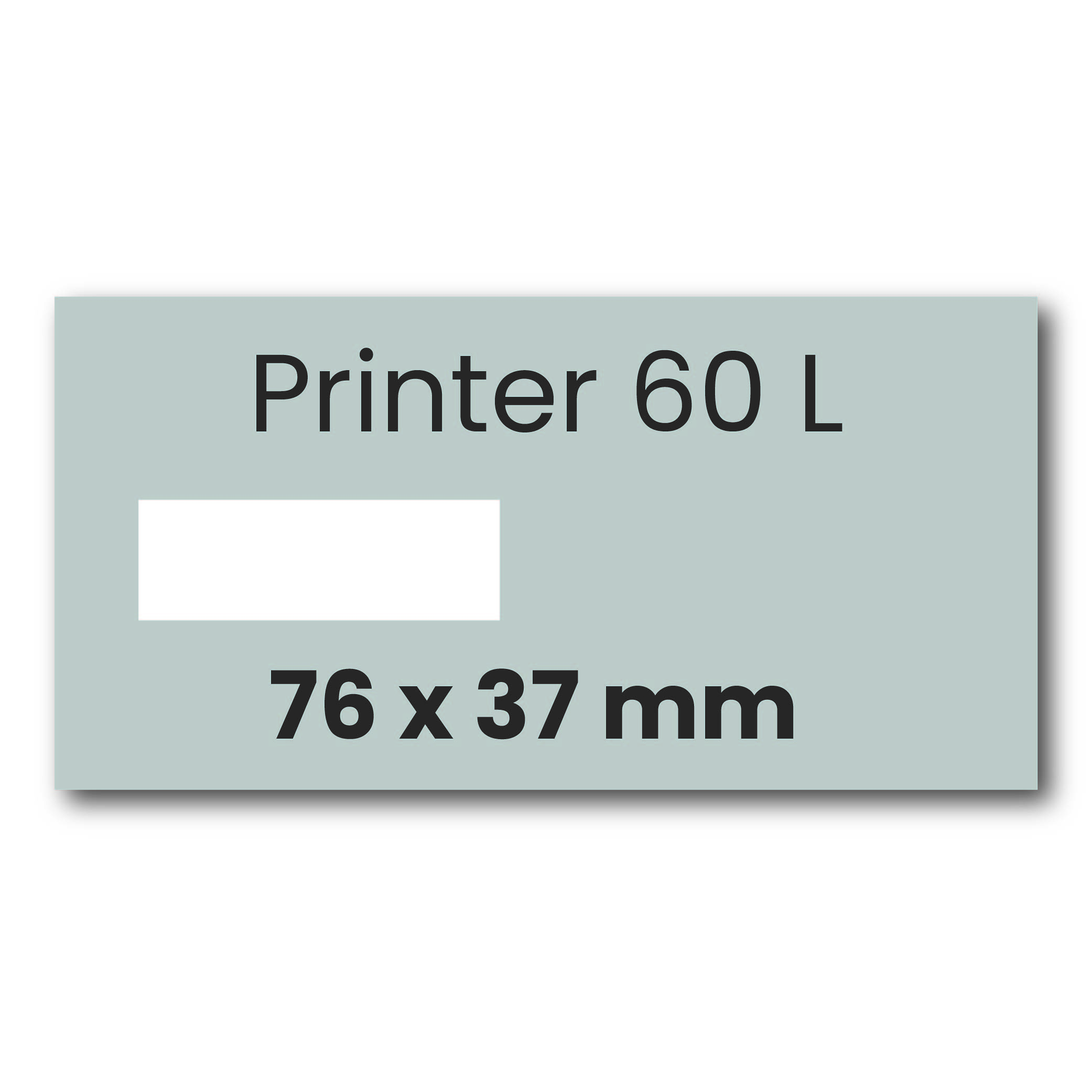 Tekstplaatje Colop Printer 60 datum links