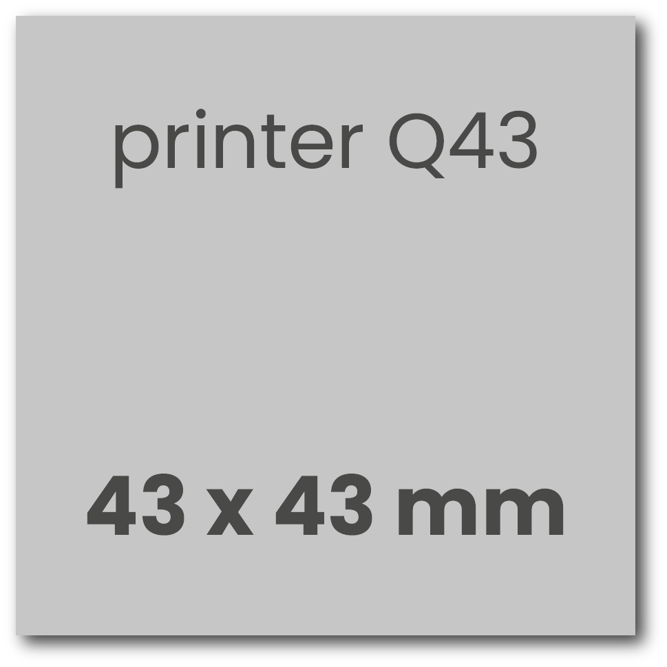 Tekstplaatje Colop Printer Q 43 | Kantoorstempels.nl