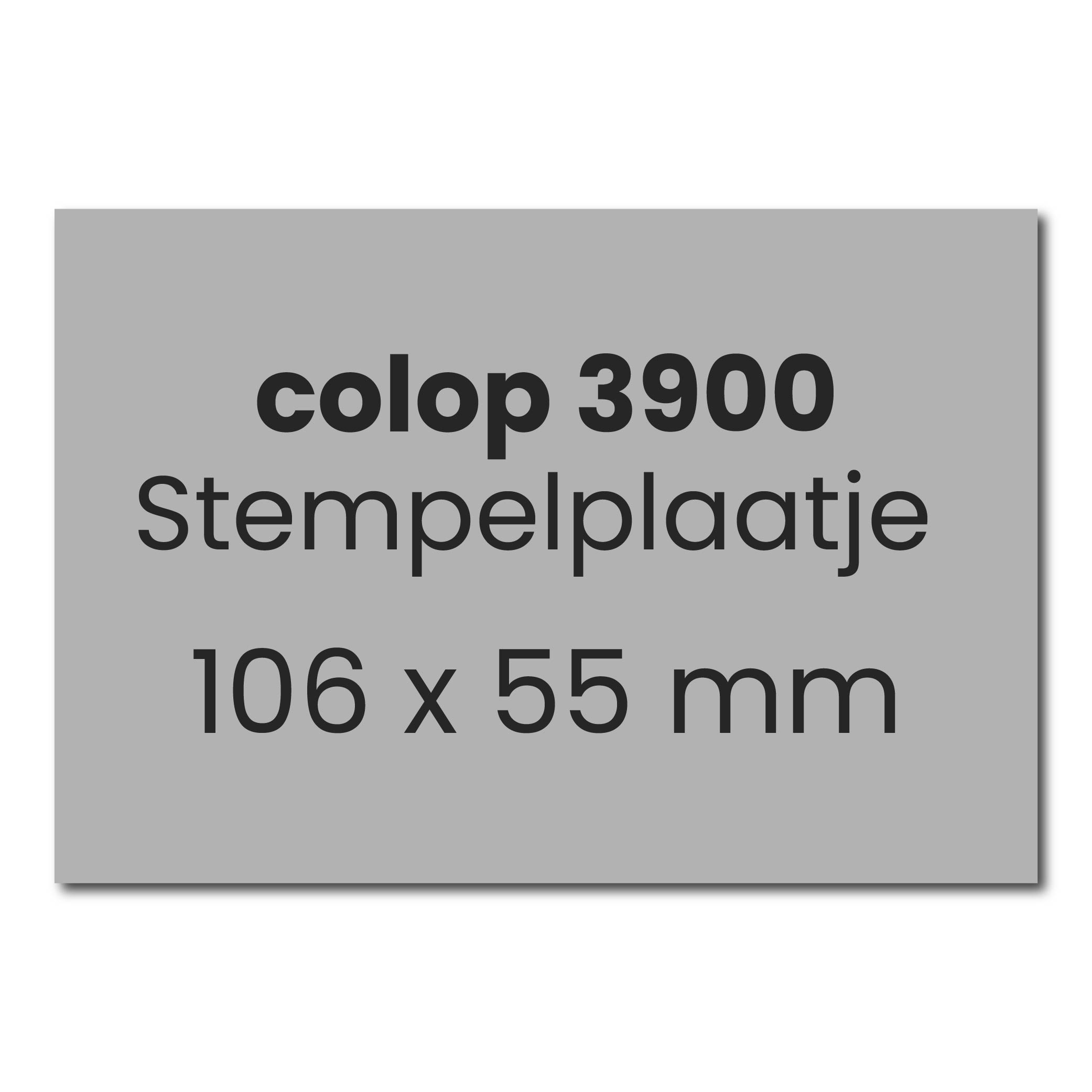 Tekstplaatje Colop eXpert 3900