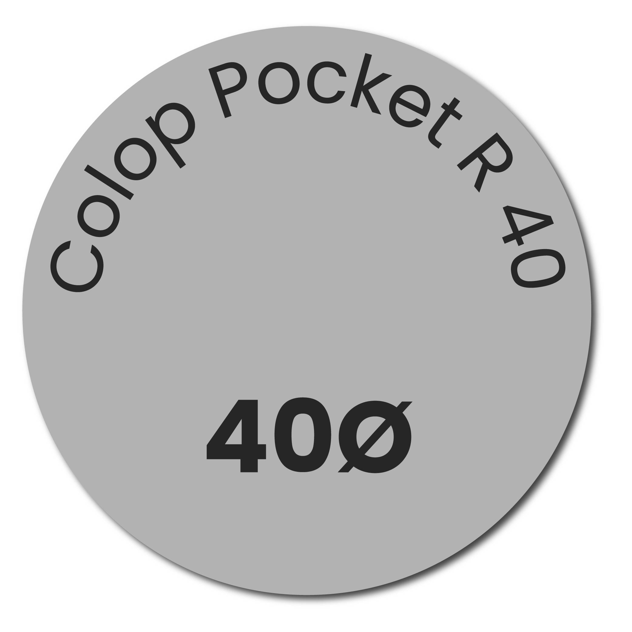 Tekstplaatje Colop Pocket Stempel R40