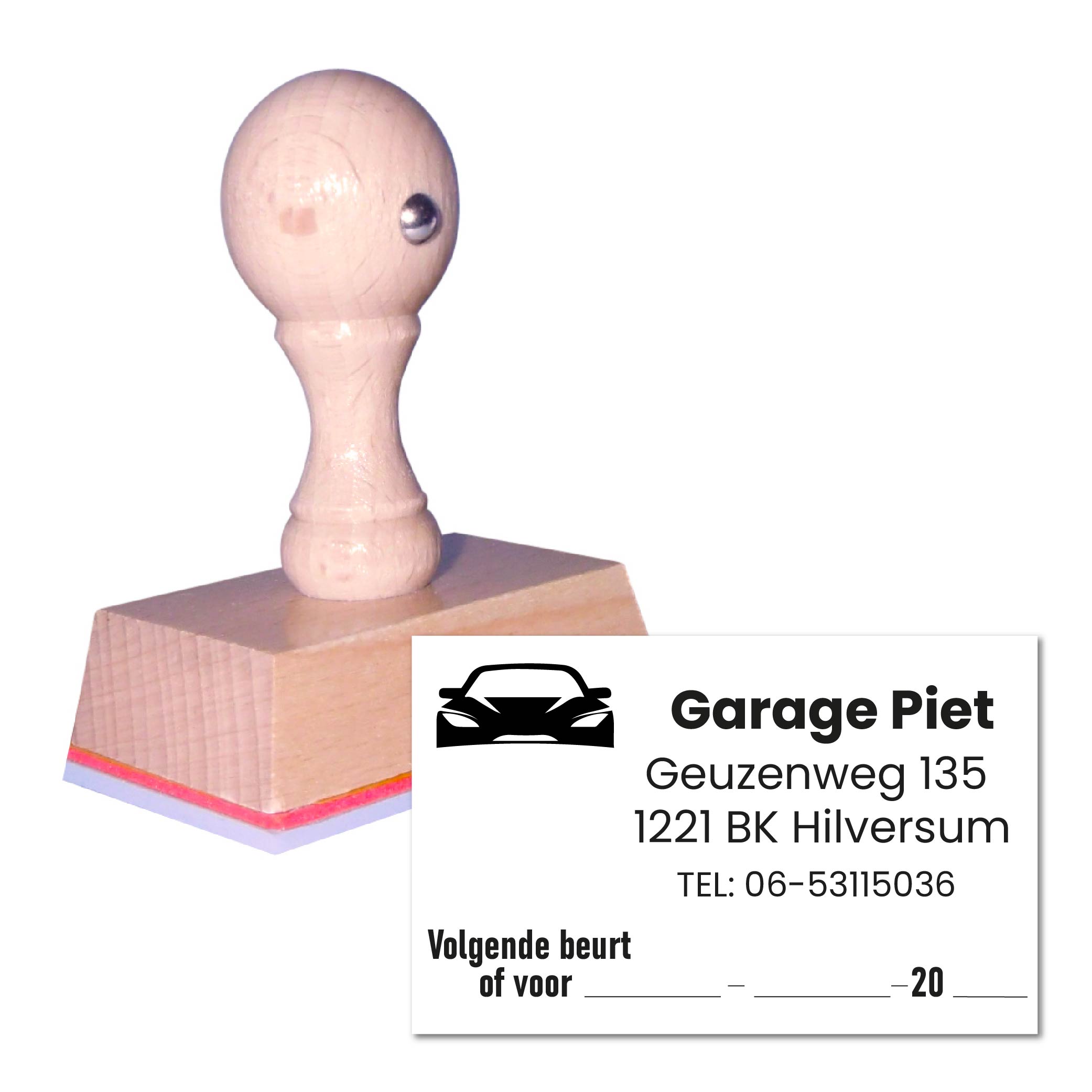 Garage Dealer handstempel 55x35 mm