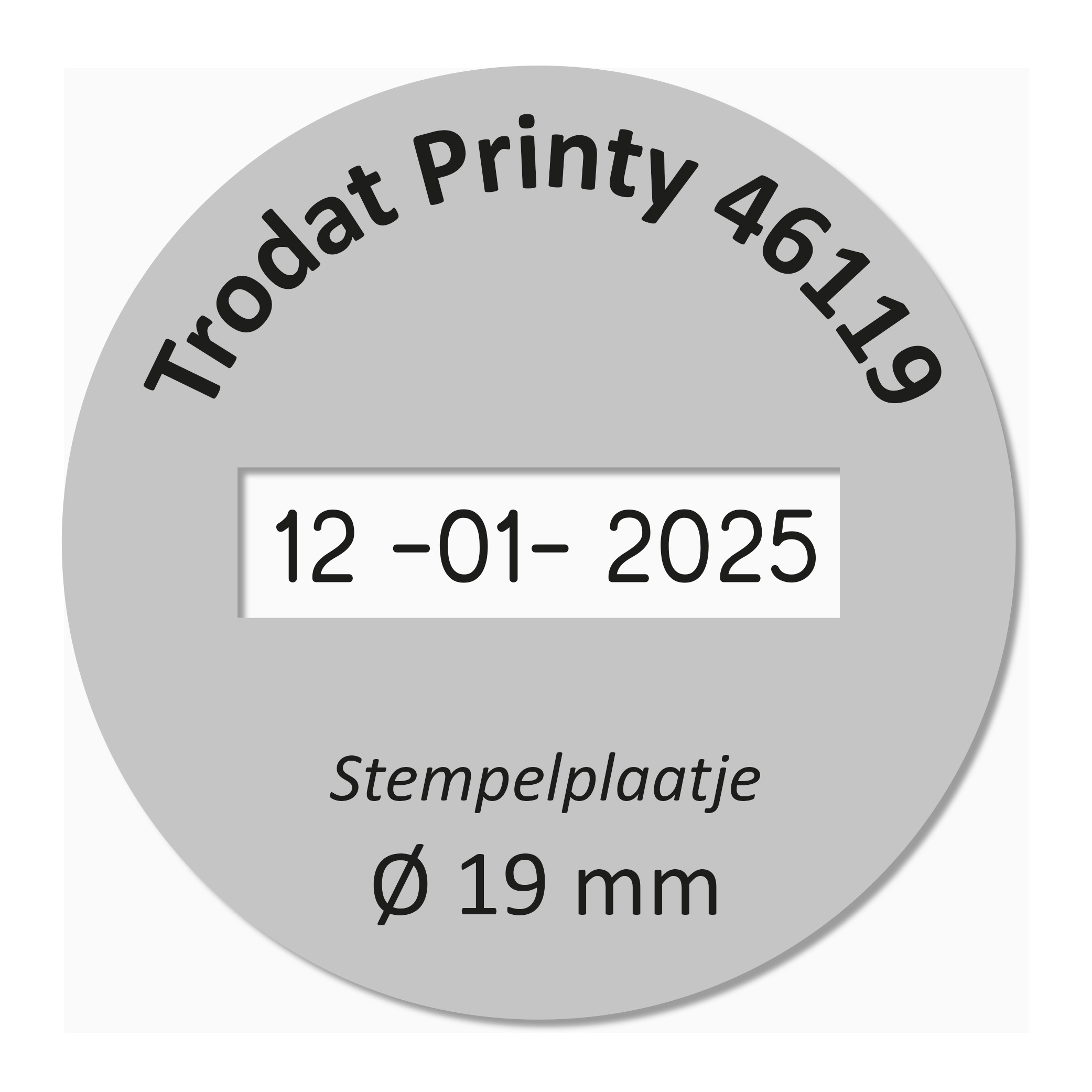 Stempelplaat Trodat Printy 46119 datumstempel