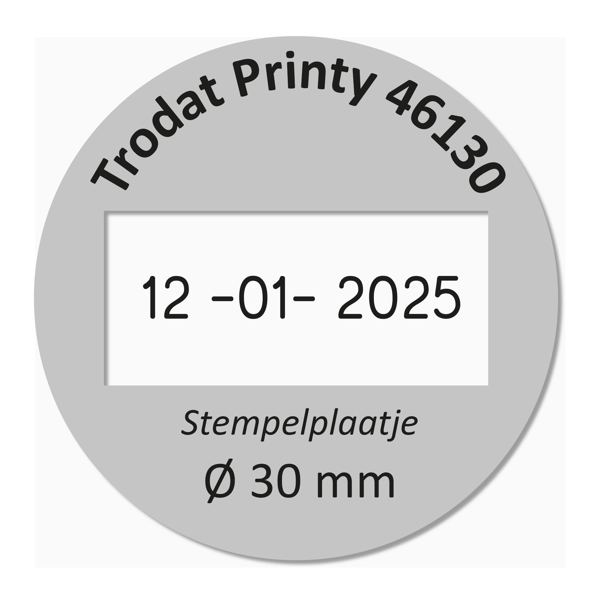 Stempelplaat Trodat Printy 46130 datumstempel