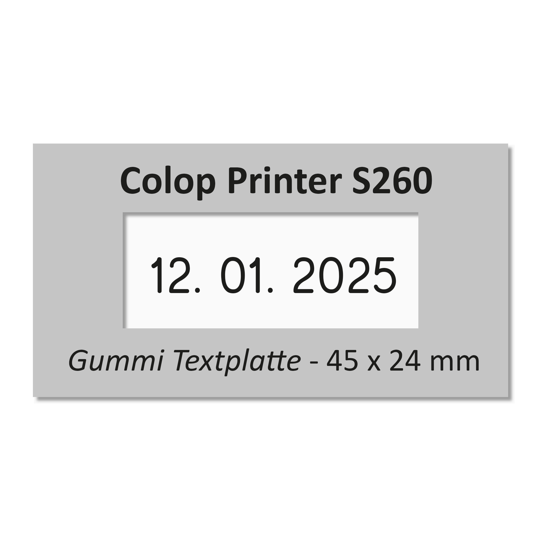 Stempelplaatje Colop Printer S 260 D