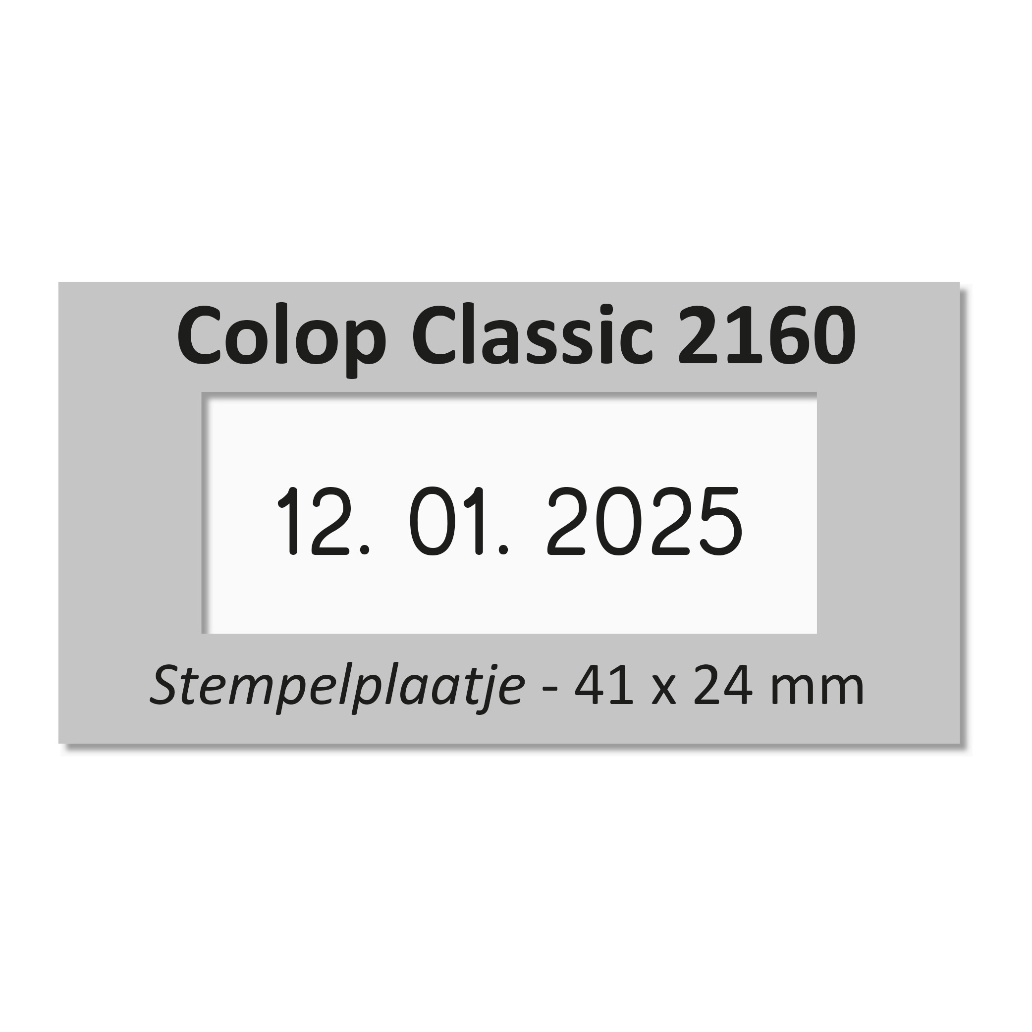 Tekstplaatje Colop Classic 2160 / eXpert 3160