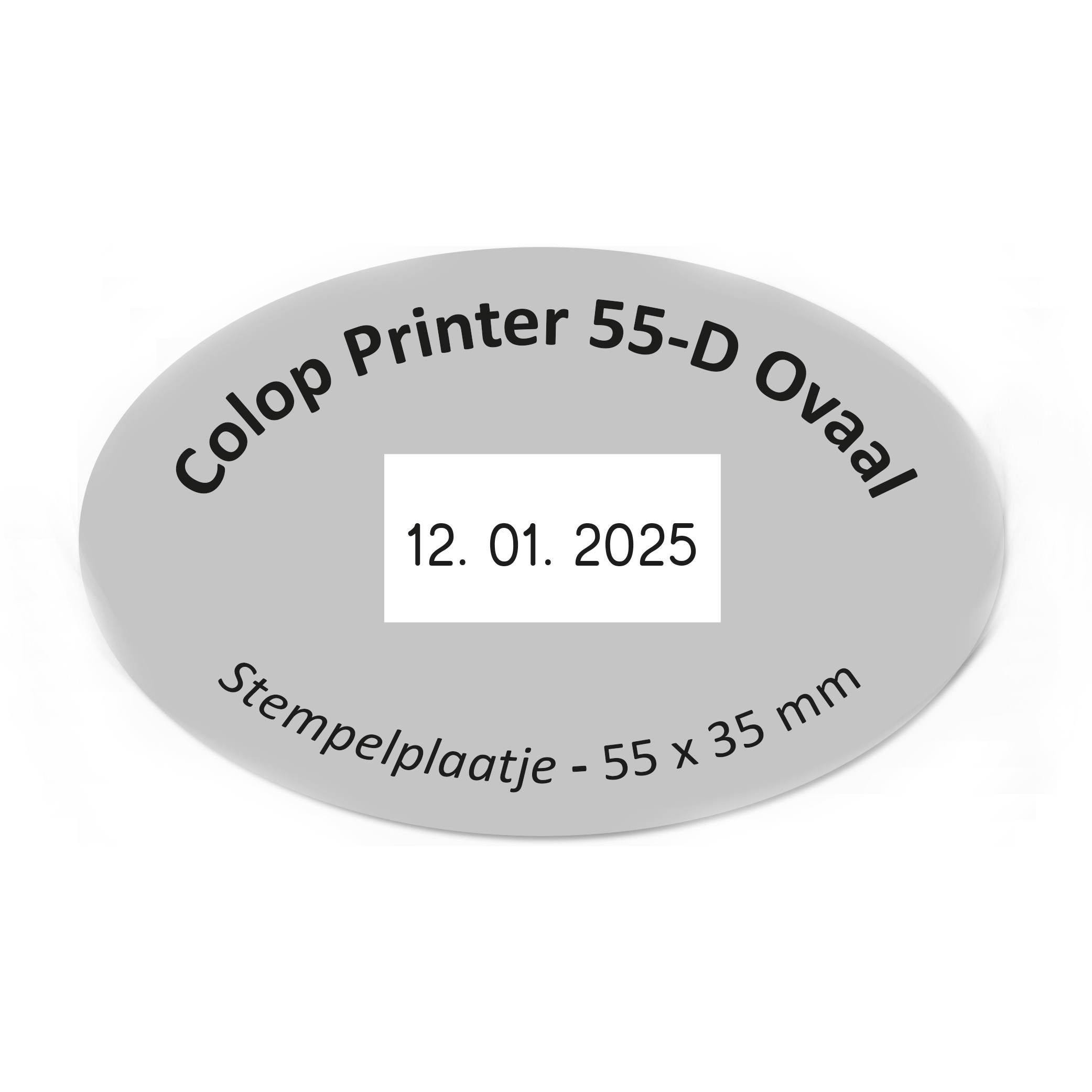 Tekstplaatje Colop Printer Ovaal 55 D