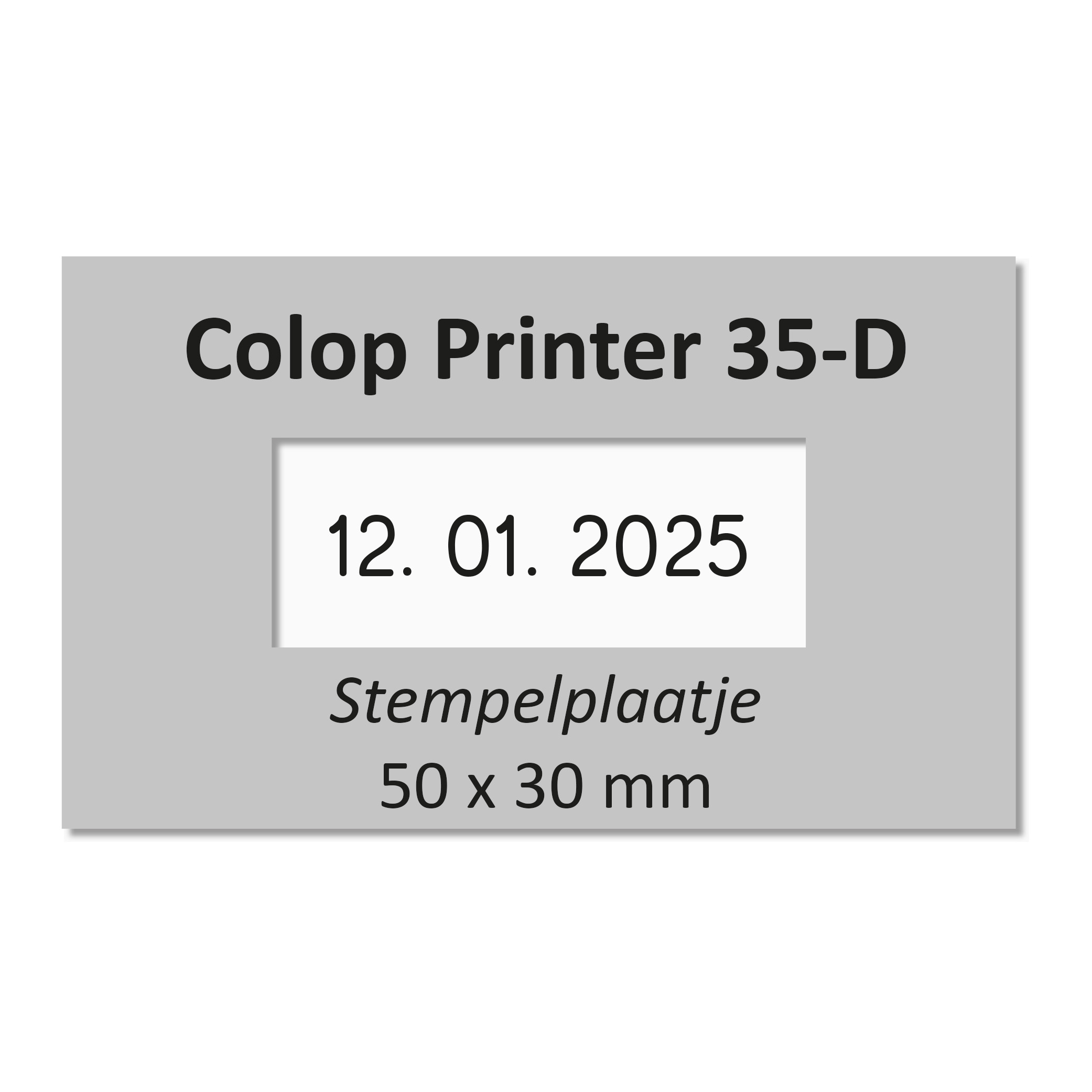 Tekstplaatje Colop Printer 35 D